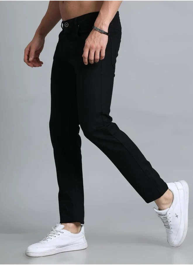 Bushirt Bushirt Solid Mid Rise Regular Fit Jeans