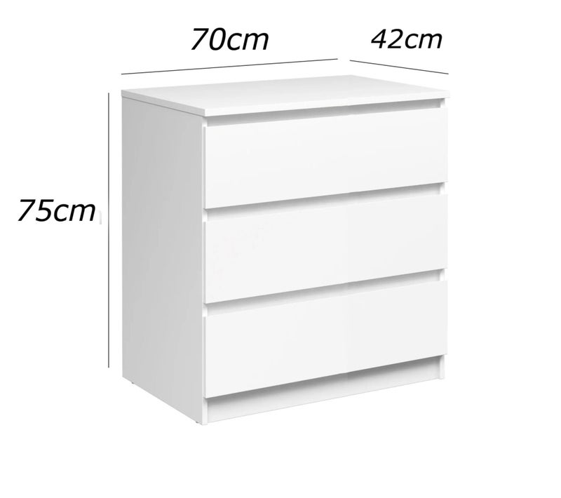 فرنتشر ستور وحدة ادراج مودرن ام دى اف - ارتفاع 75 سم - عرض 70 سم - عمق 42 سم ، من فرنتشر ستور. - Image 4
