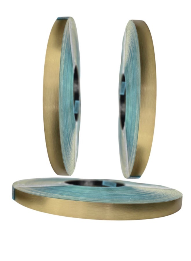 HME 8874 Metallic Gold Brush PVC Edge Banding – 23mm x 1mm, 100m Roll | Decorative Laminate Furniture Edge Finishing for Tables, Cabinets & Cupboards - Image 5