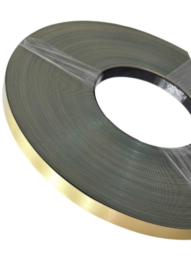 HME 8874 Metallic Gold Brush PVC Edge Banding – 23mm x 1mm, 100m Roll | Decorative Laminate Furniture Edge Finishing for Tables, Cabinets & Cupboards - Image 4