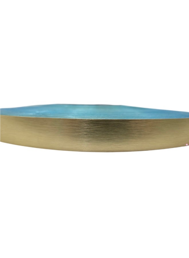 HME 8874 Metallic Gold Brush PVC Edge Banding – 23mm x 1mm, 100m Roll | Decorative Laminate Furniture Edge Finishing for Tables, Cabinets & Cupboards - Image 2