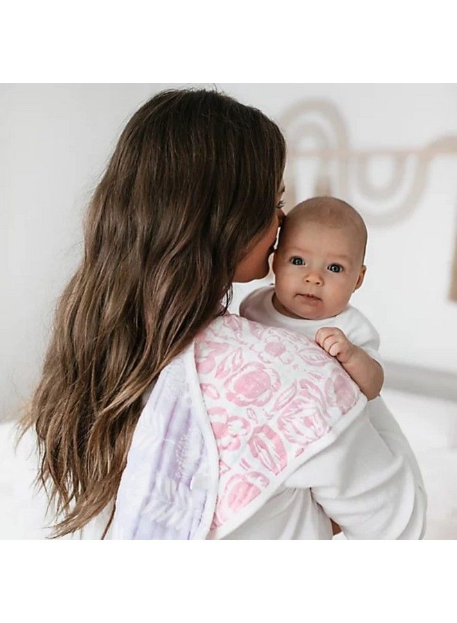 aden + anais Essentials 100% Cotton Muslin Burpy Bib Multi Use Absorbent 4 Layer Burp Cloth Drool Cloth And Full Coverage Snap Closure Baby Bib 22.5” X 11” Single Damsel - Image 5