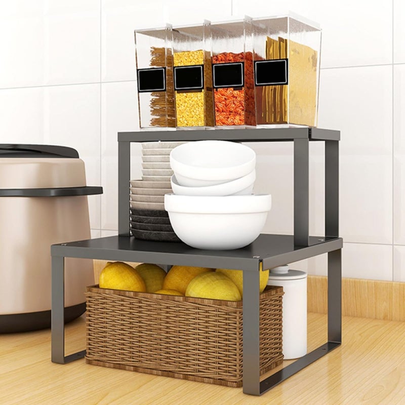 Countertop Metal Seasoning Jar Rack Spice Jar Holder Kitchen Storage Organizer Medium Size for Countertop Use - Image 5