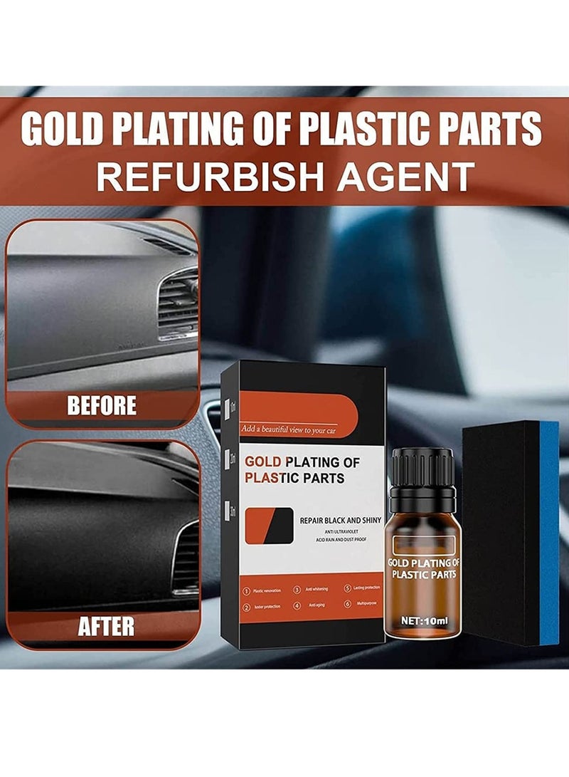EELHOE Car Plastic Parts Refurbish Agent, Quick Car Plastic Restorer Cream, Plastic Revitalizing Coating Agent,  Automotive Plastic Retreading Agent For Car Interior Cleaning, (EELHOE Set A 30ml) - Image 4