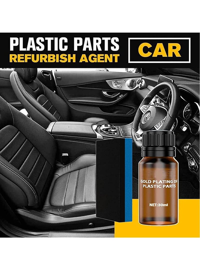 EELHOE Car Plastic Parts Refurbish Agent, Quick Car Plastic Restorer Cream, Plastic Revitalizing Coating Agent,  Automotive Plastic Retreading Agent For Car Interior Cleaning, (EELHOE Set A 30ml) - Image 2