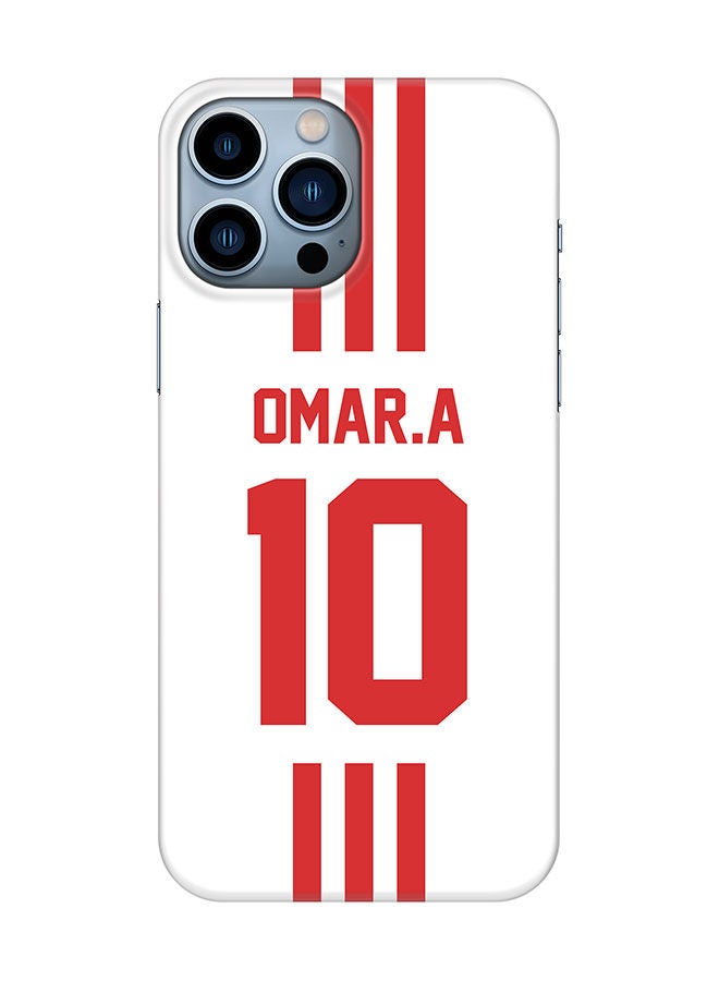 Stylizedd Slim Cover for Apple iPhone 13 Pro Max Case Snap Classic Series Mobile Cover Hard PC Shield Matte Finish Print -UAE-Player-Omar.A - Image 1
