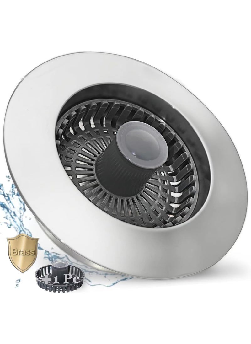 LENND 3 in 1 Kitchen Sink Stopper, Pop Up Kitchen Sink Drain Strainer, with An Extra Basket Strainer, Kitchen Sink Drain Stopper  - Image 1