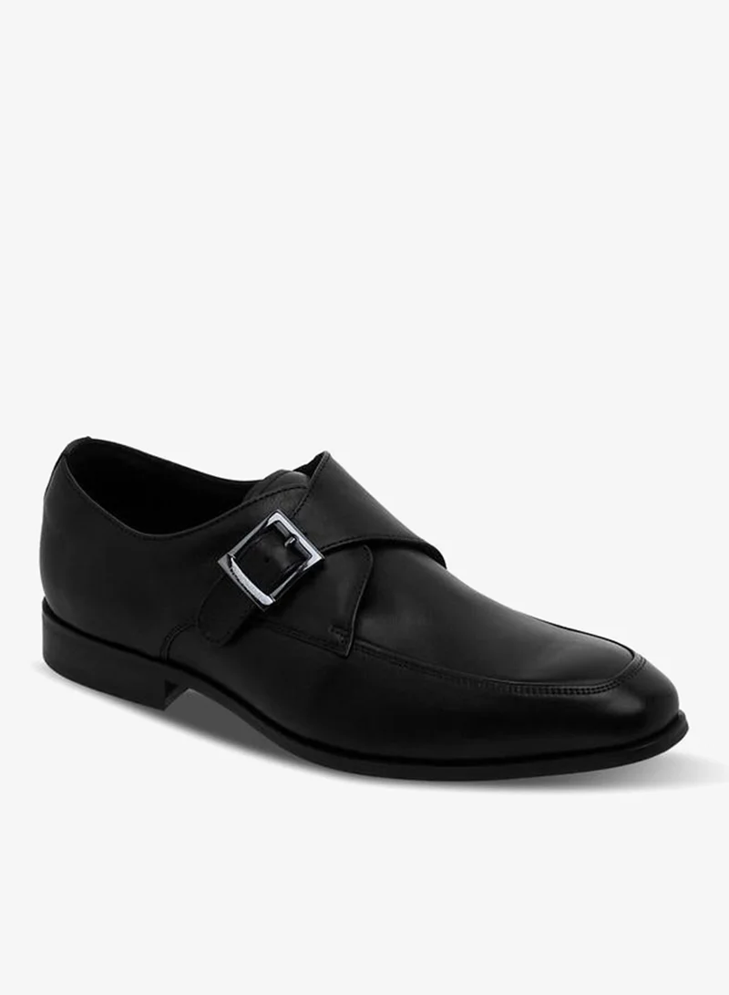 DUCHINI Men Leather Monk Shoes