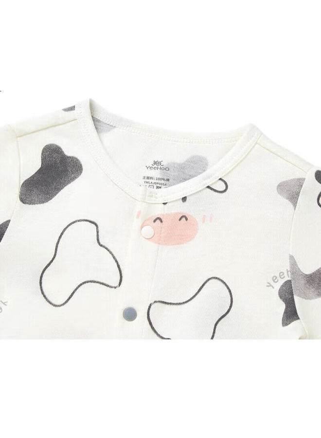 YEEHOO Baby Clothes, All-Season Onesie, Long-Sleeve Romper For Boys And Girls, 7A Antibacterial Newborn Clothing - Image 3