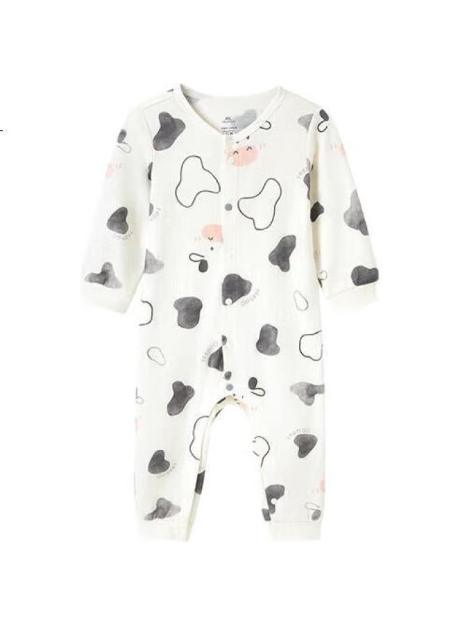 YEEHOO Baby Clothes, All-Season Onesie, Long-Sleeve Romper For Boys And Girls, 7A Antibacterial Newborn Clothing - Image 1