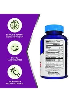 Focus Factor Kids Extra Strength Daily Chewable for Brain Health Support, 120 Count – Vitamins - Quality Formula – Gluten & Dairy Free Supplements for Children – No Artificial Sweetener  - Image 2