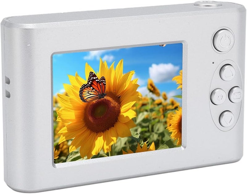 48MP Retro Digital Camera 8X Zoom Anti Shake Auto Focus 2.4 Inch Screen Silver - Image 4