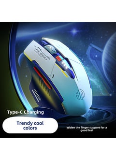 INPHIC F9 Mech Wireless Silent Mouse for Gaming and Office Mecha Edition-Single Mode 2.4g