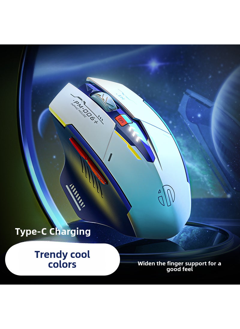 Generic - INPHIC F9 Mech Wireless Silent Mouse for Gaming and Office Mecha Edition-Single Mode 2.4g - Image 1