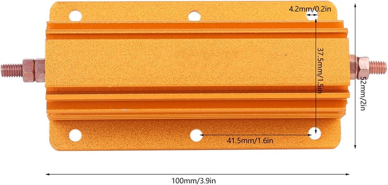 RX24 200W 1R Gold Aluminum Resistor for Power Supply Sensor Stage Audio Electronic Component - Image 3