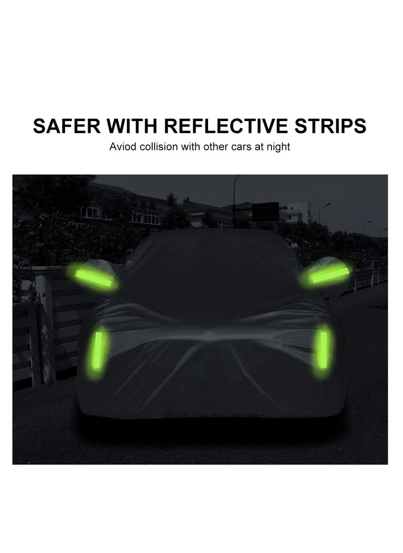 Generic Durable Waterproof Car Cover for Jeep Wrangler JK JL 4 Door All Weather Protection Sun Rain Dust Wind Snow with Zipper Access  - Image 5