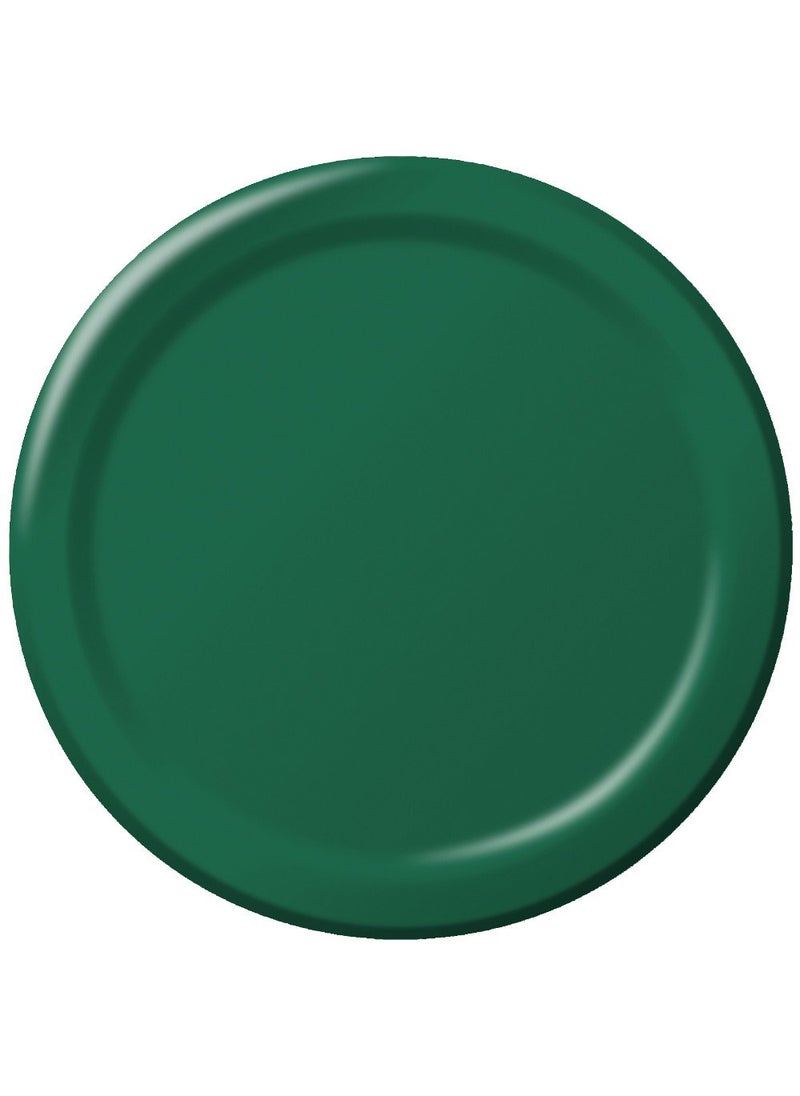 CREATIVE CONVERTING Creative Converting Touch of Color 24 Count Paper Dessert Plates Hunter Green 