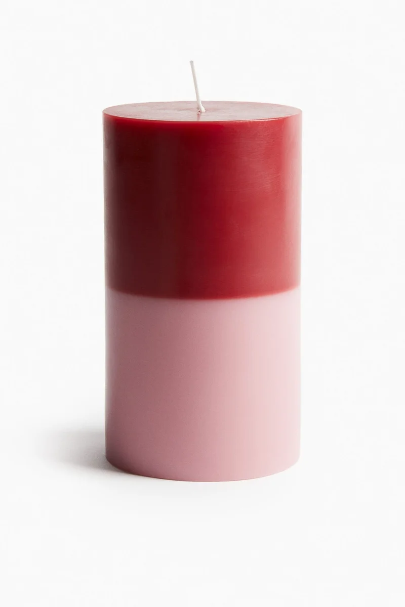 اتش اند ام شمعة سميكة كبيرة