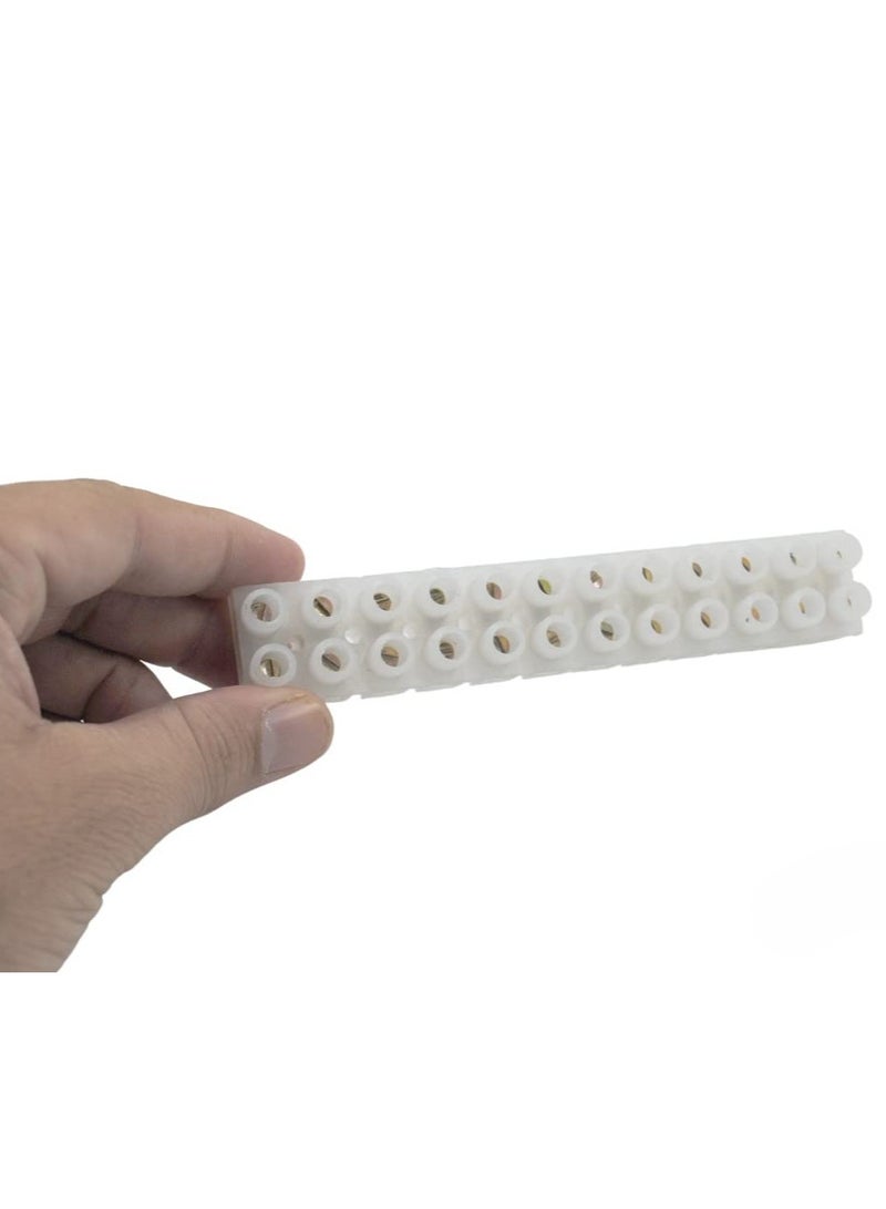 Wire Connector Strip 10 Position Screw on Terminal Block