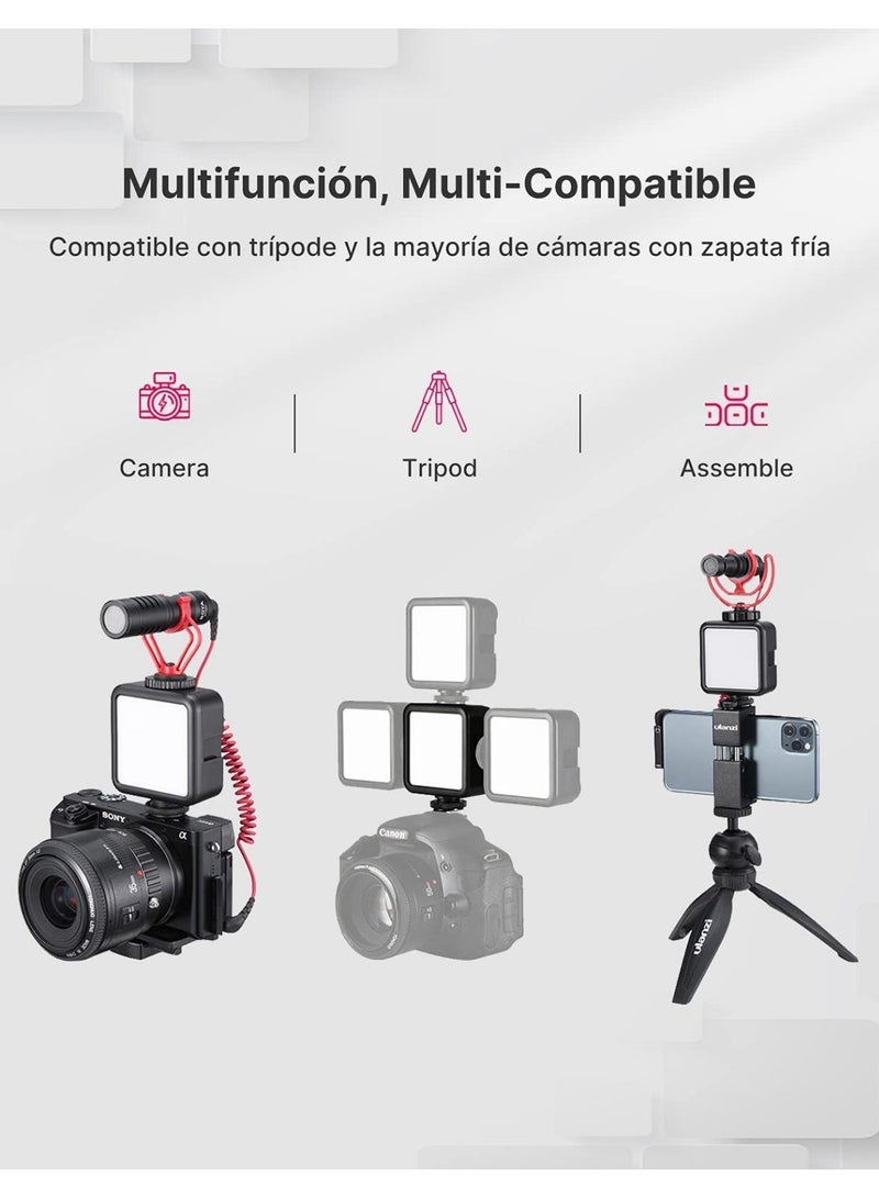 Arabest RGB Video Lights, LED Camera Light 360° Full Color Portable Photography Lighting w 3 Cold Shoe, 2000mAh Rechargeable CRI 95+ 2500-9000K Dimmable Panel Lamp Support Magnetic Attraction - Image 4