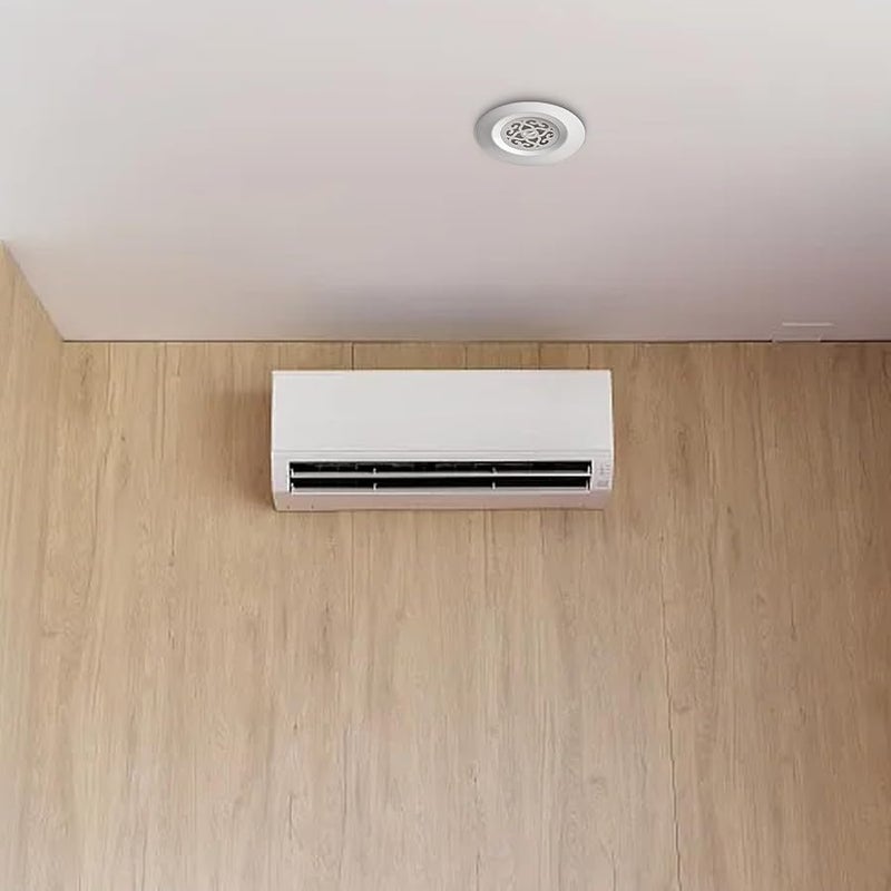 125mm Round ABS Air Vent Grille Adjustable Louvers Fly Screen for Ceiling Wall Ventilation White - Image 3