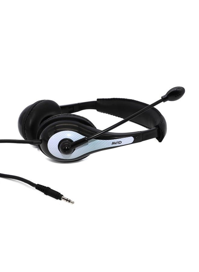 Avid AE-36 Headset in White with Adjustable Boom Microphone for School, Classroom, Education, Testing and Assessment - Image 4