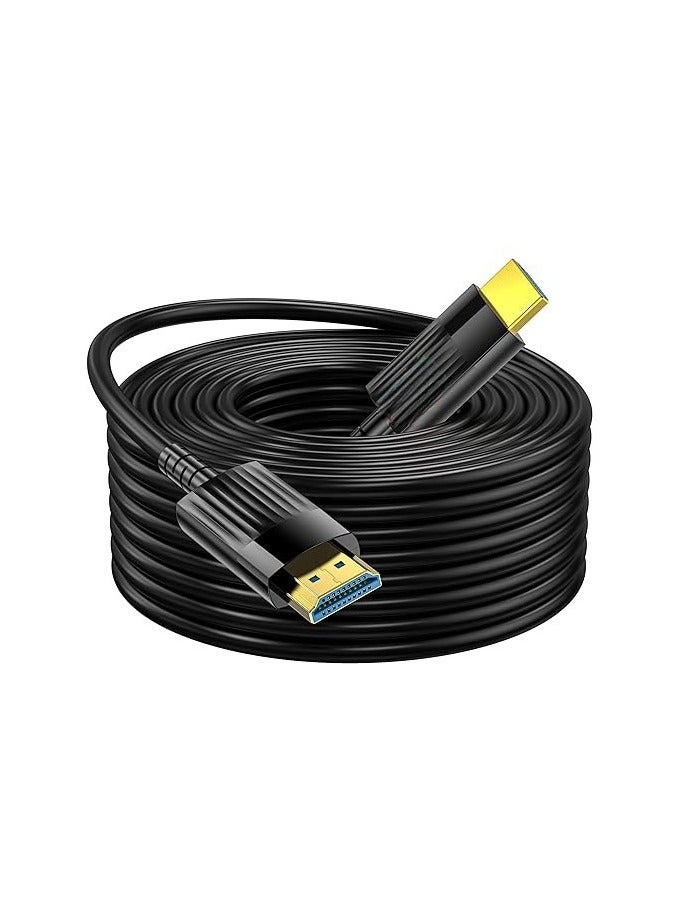 8K HDMI 2.1 Fiber Optic Cable – 15M (50FT) Ultra High-Speed – Supports 48Gbps, 8K@60Hz, 4K@120Hz, Dynamic HDR, eARC, HDCP 2.2 & 2.3, Dolby Atmos – For TV, Monitor, Projector, Gaming 