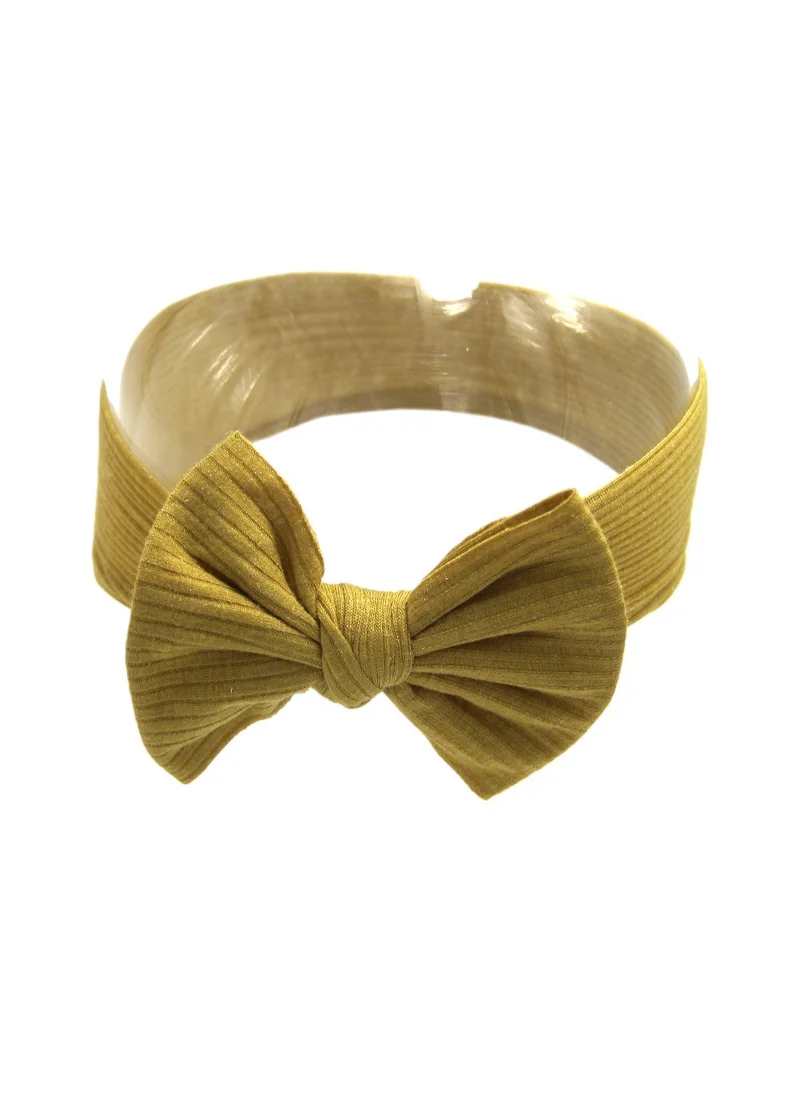 دىدانيالا Leila Glasses and Bow Barrette Ponytail Set For Babies and Girls -Yellow