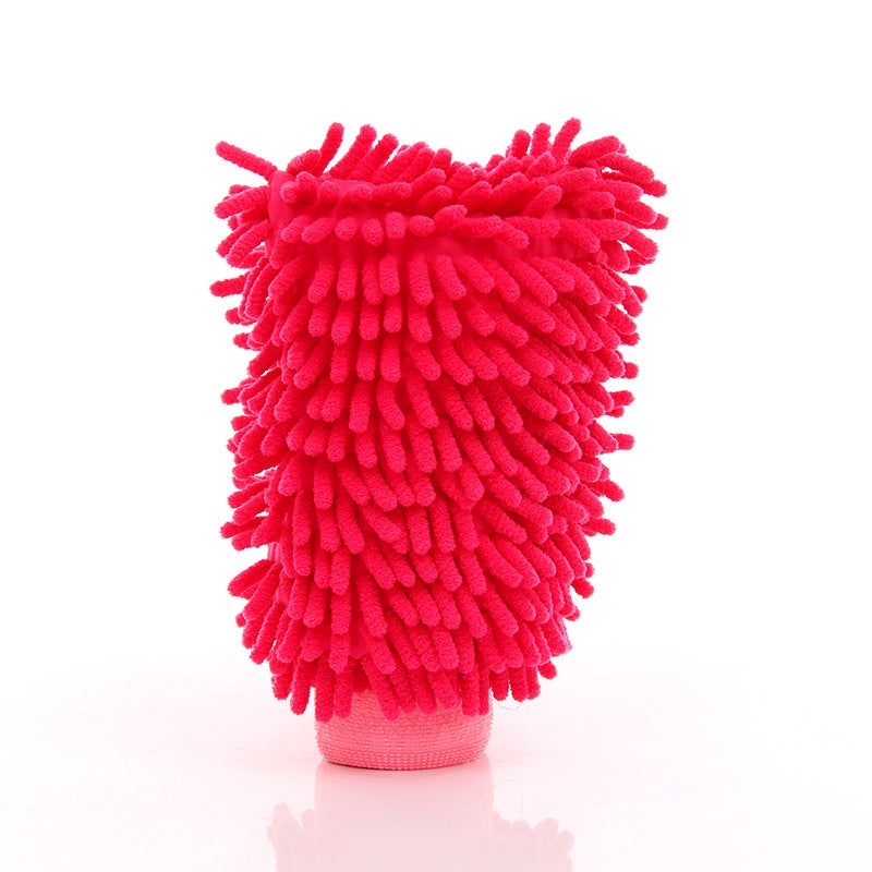 Chenille Car Wash Gloves Coral Car Wash Car Wash Artifact Car Rag Car Double-Sided Car Wash Gloves - Image 1