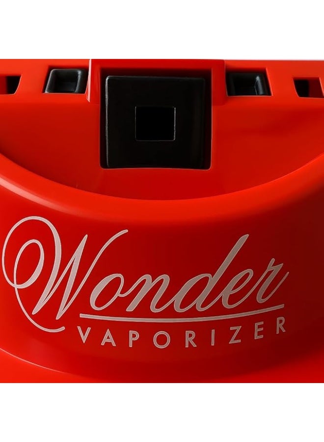 وندر جهاز تبخير بلاستيكي احترافي من WONDER Steam Inhaler، لون أحمر - Image 2
