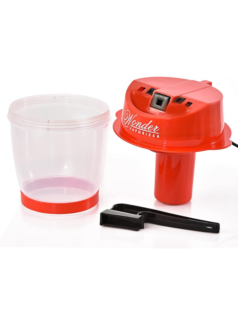 وندر جهاز تبخير بلاستيكي احترافي من WONDER Steam Inhaler، لون أحمر - Image 4