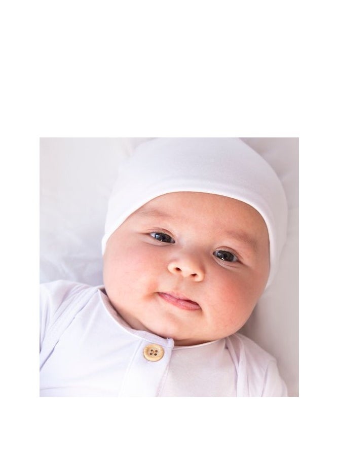 Anvi Baby - Organic Bamboo Knotted Beanie Hat Lotus Preemie- 3 months - Image 1