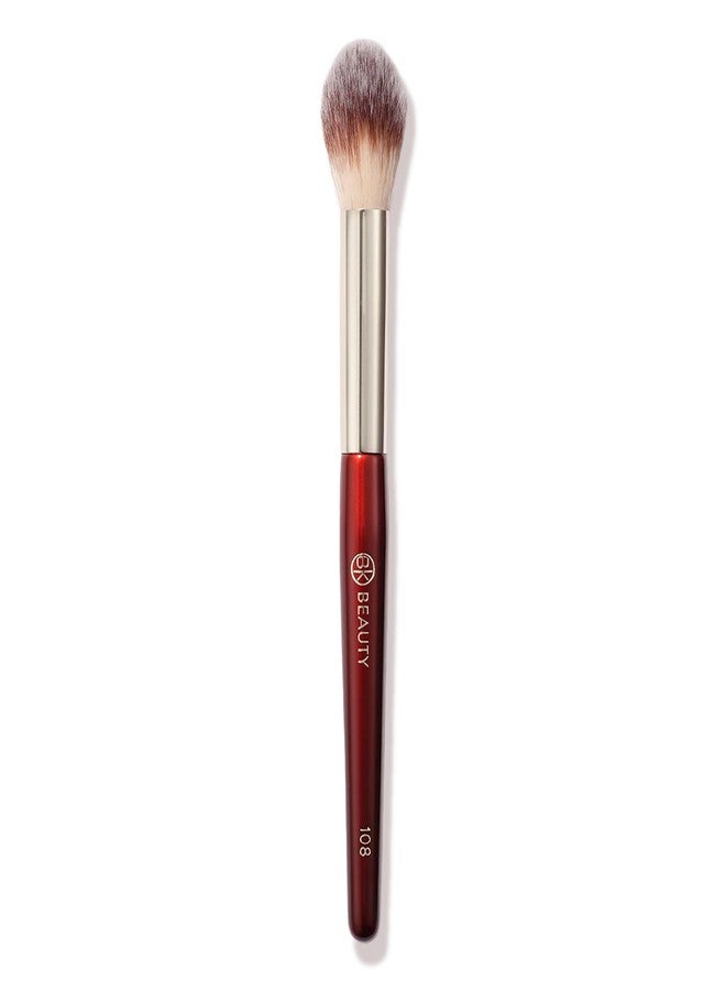 BK BEAUTY 108 PRECISION POWDER MAKEUP BRUSH - Pro-Designed Tapered Brush for Precise Under-Eye Setting, Crease-Free Finish, and Subtle Highlighting - Image 1