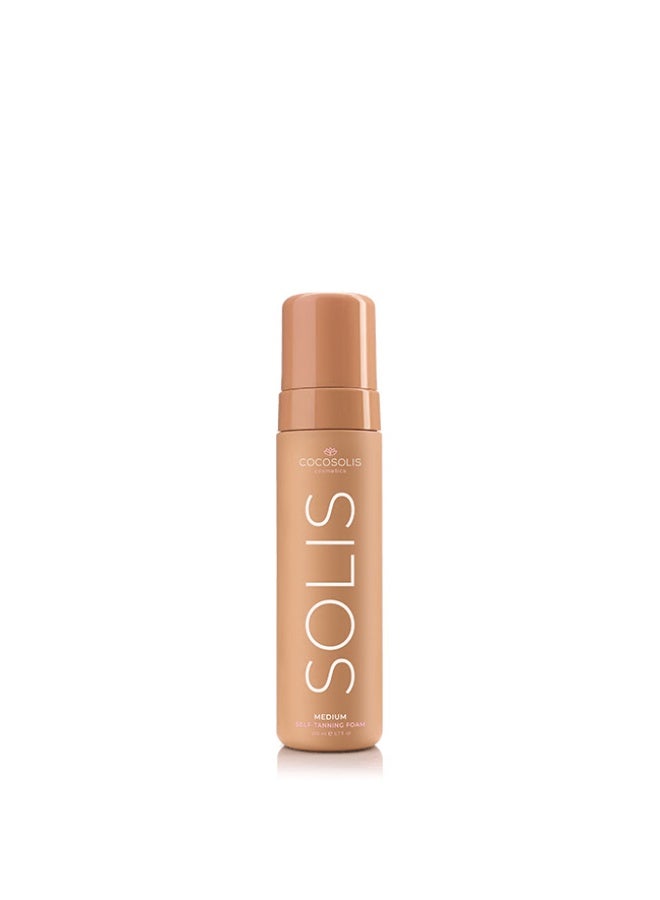 Cocosolis Solis Self-Tanning Foam Medium Tone 200ml - Image 1
