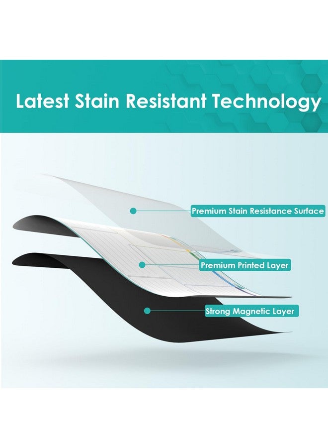 MaxGear Weekly Dry Erase Board For Fridge, Magnetic Calendar Whiteboard Planner For Refrigerator With Stain Resistant Technology, Include 7 Fine Point Markers And 1 Eraser, 16"X12" - Image 2