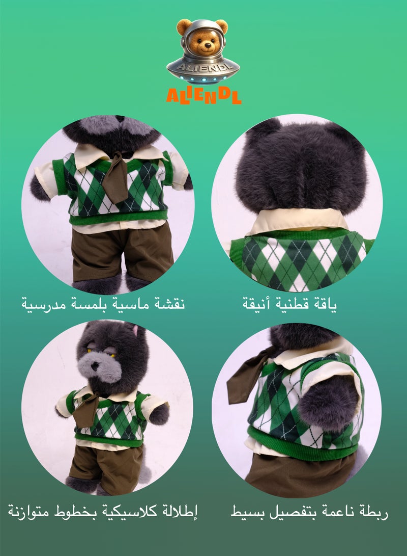 ALIENDL Sassy Cat – Plush Cat Stuffed Animal Toy for Baby Kids, Soft Cute Sassy Cat Plush Doll Gift Set with Removable Clothes & Pouch, Perfect Gift for Kids, Friends & Couples - Image 5