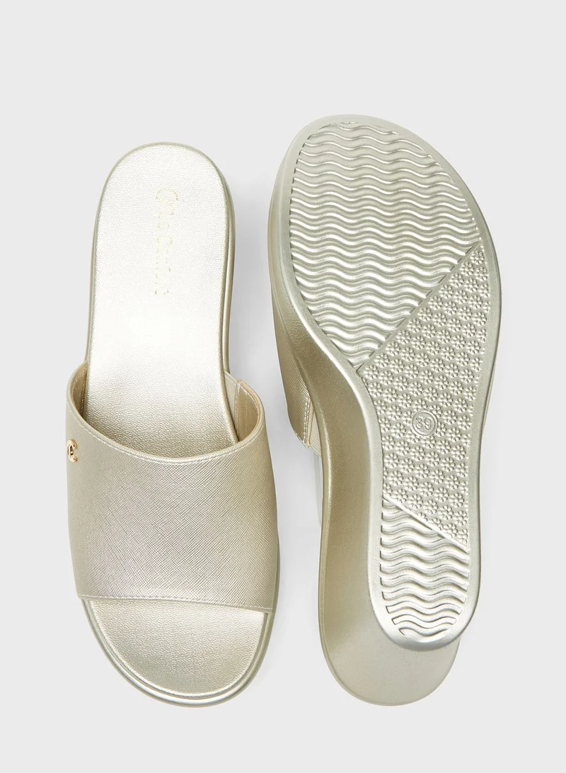 Le Confort Multi Strap Wedge Sandals