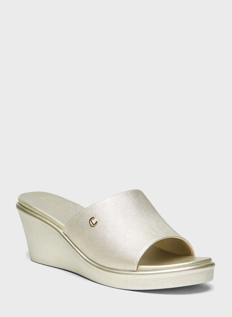 Le Confort Multi Strap Wedge Sandals