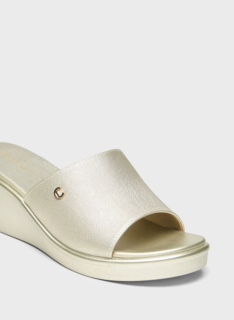 Le Confort Multi Strap Wedge Sandals