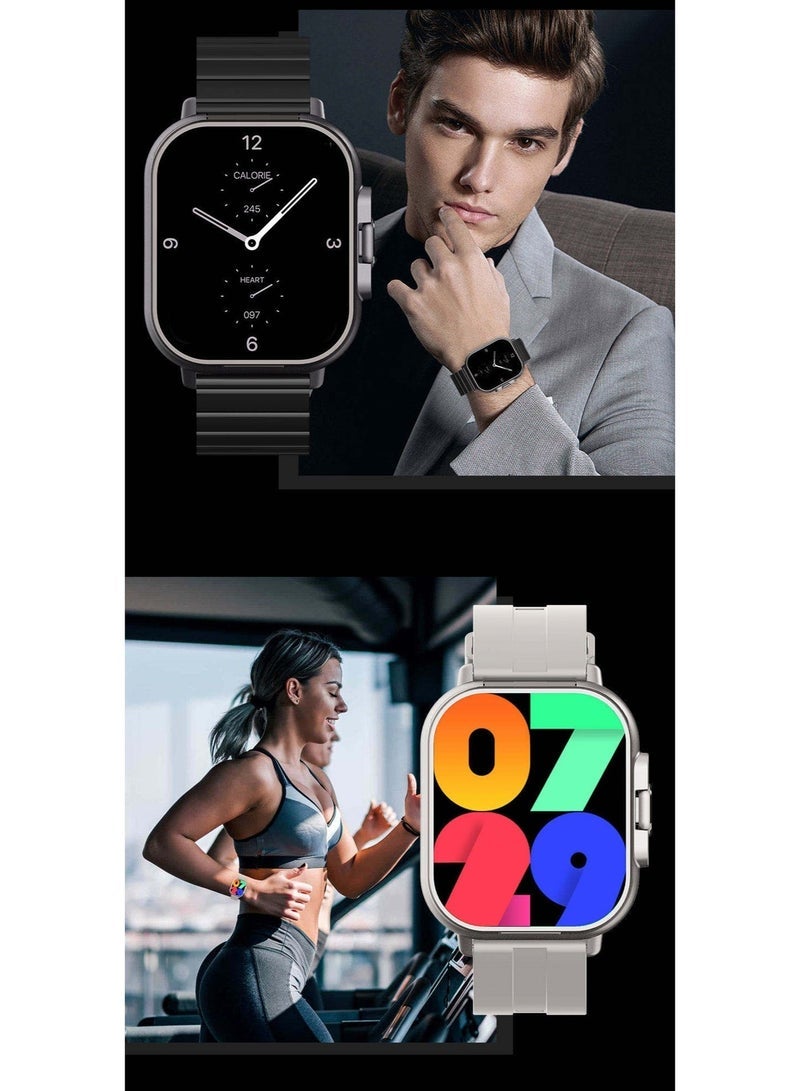Smartbarry A70 Smart Watch with Built-in Wireless Earbuds - 2-in-1 Fitness Tracker, Heart Rate & Sleep Monitor, Bluetooth Call & Music, Large HD Display, Black - Ramadan Wellness & Tech Essential - Image 4