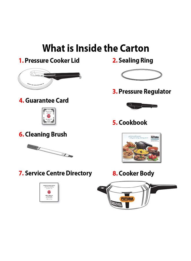 Hawkins 4Liters Futura Stainless Steel  Pressure Cooker, Inner Lid,  Extra Thick Induction Compatible Base(FSS40), Silver Silver - Image 5