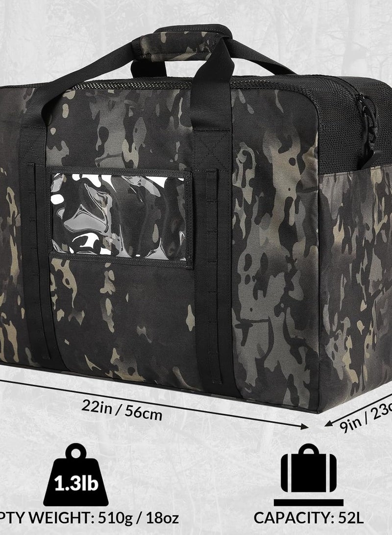 VOTAGOO VOTAGOO 52L Heavy Duty Extra Large Duffle Bag Tactical Bag Large Capacity Storage Bag Carrying Bag Handbag Fitness Bag  - Image 3