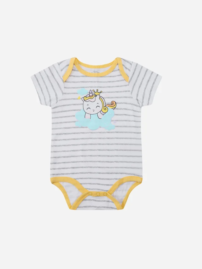 Mothers Choice Pack of 3 - Cotton Bodysuit and Shorts with Sun Hat 0-9M