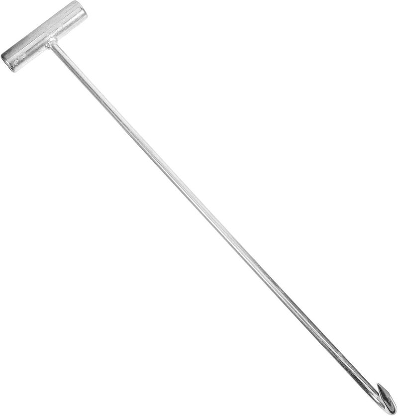 JECOMPRIS Rolling Shutter Door Hook Heavy Duty T-Shaped Metal Hook 19.7 Inch Rust Resistant Manhole Cover Lifter for Home and Industrial Use - Image 1