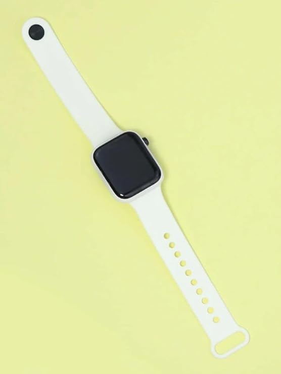 SWADESI STUFF 6 Colours LED Digital Watch for Kids - Waterproof Sports Electronic Wrist Watch with Luminous Display for Boys & Girls - Fashionable Square Design for Children & Baby (White) - Image 3