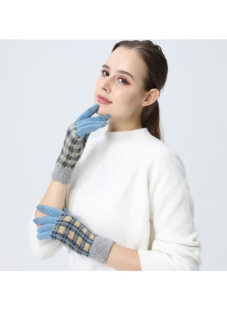 Loquat - Solid Knit Gloves - Image 1