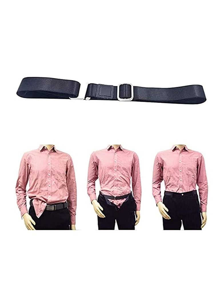 Generic - Men Shirt Stays Shirt Lock Belt Adjustable Elastic Shirt Holder Keeps Shirt Tidy - Image 1