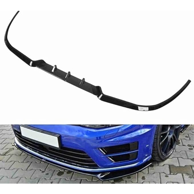 Cryfokt 3PCS Front Bumper Spoiler Durable Corners Bumper Lip Chin for, for DIY Car Owners (Glossy Black) - Image 4