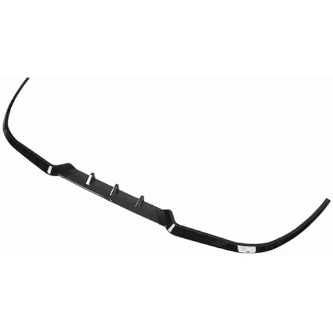 Cryfokt 3PCS Front Bumper Spoiler Durable Corners Bumper Lip Chin for, for DIY Car Owners (Glossy Black) - Image 2