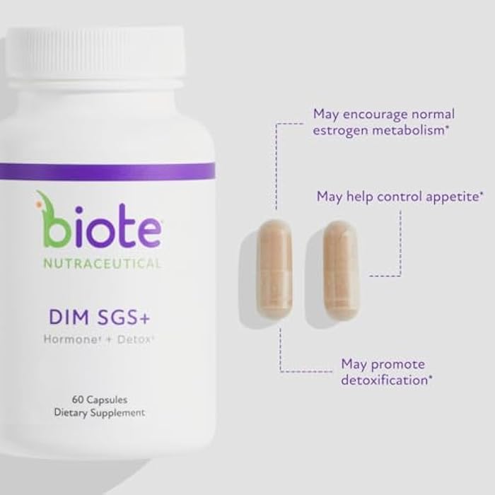 Biote Nutraceuticals - DIM SGS + - Hormone + Detox (60 Capsules) - Image 3